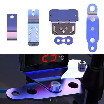 Универсальное зеркало заднего вида для мотоцикла, крепление фары, прожектора, сигнальной лампы, кронштейн, крючок для крышки масляного горшка, титановый процесс, фиксированный кронштейн Connecting