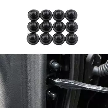 Универсальные 12 шт., гайки для винтов на двери автомобиля, защитные колпачки для болтов, гайки для дверных замков