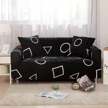 Универсальные эластичные чехлы для диванов с новым геометрическим принтом, эластичная ткань из полиэстера, чехол для дивана на двоих, 21 цвет, 1/2/3/4 места, полотенца Pillowcase 45x45cm