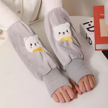 Универсальные антигрязные согревающие рукава для рук для взрослых и детей - удлиненный стиль осень/зима для студентов и женщин 1 pair