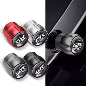 Универсальные автомобильные колеса, колпачки для воздушных клапанов, наклейки, аксессуары для GR Gazoo Racing, спортивные автомобили, автомобили, мотоциклы, грузовики, велосипеды чёрный
