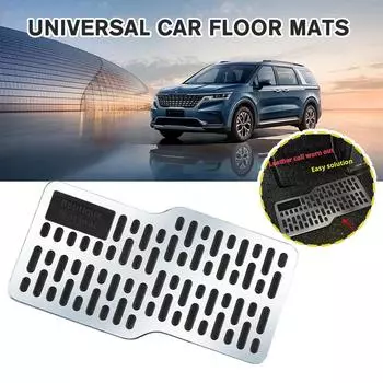 Универсальные автомобильные коврики из нержавеющей стали для пола, противоскользящие коврики для салона автомобиля, аксессуары, водонепроницаемые металлические накладки J0J6