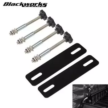 Универсальные автомобильные монтажные штифты, базовые пластины, комплекты для тяговых досок, подходят для всех гусениц с расстоянием между отверстиями 4,72–6,69 дюйма Steel Products чёрный