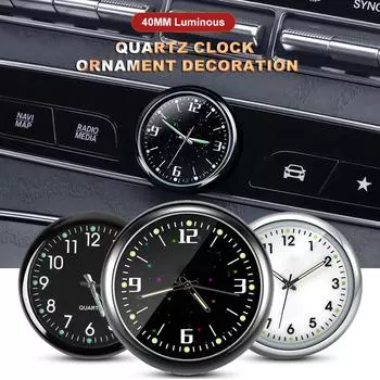 Универсальные автомобильные светящиеся цифровые наручные часы с бриллиантами кварцевые часы аксессуары встроенная кнопка батарея автомобильный воздуховод кварцевые часы