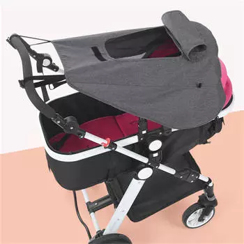 Универсальные аксессуары для детских колясок Солнцезащитный козырек Защита от ультрафиолета Солнцезащитный козырек для коляски Чехол для детской коляски Солнцезащитный козырек для детского автокресла темно-серого