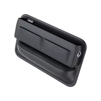 Универсальные аксессуары для интерьера, центральная консоль, подлокотник, скрытый ящик для хранения вещей в автомобиле, сумка для хранения в щелях автомобильного сиденья из ПВХ и искусственной кожи чёрный