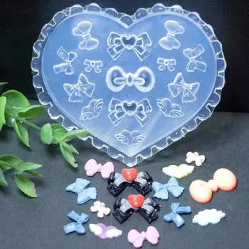 Универсальные бантики для дизайна ногтей, литьевые формы, тисненные силиконовые формы для украшения ногтей, формы для скульптуры, инструменты для маникюра 114