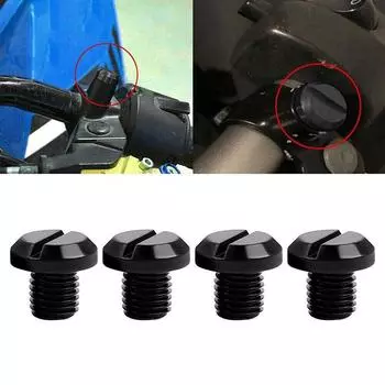 Универсальные болты с заглушкой для зеркала мотоцикла для Yamaha Honda Kawasaki Suzuki BMW Aprilia Ducati 6061 Алюминий