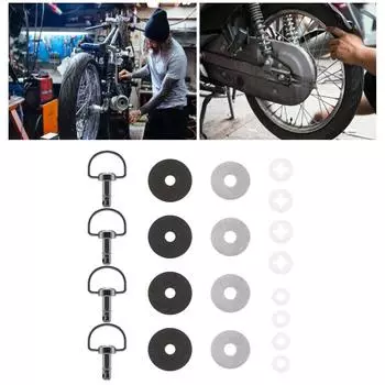 Универсальные быстросъемные крепления для гоночных обтекателей 14 мм/19 мм, D-образные кольца, заклепки на 1/4 оборота, болты, винты для гоночных мотоциклов 19
