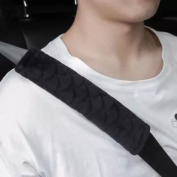 Универсальные чехлы для автомобильных ремней безопасности, мягкие чехлы для автомобильных ремней безопасности, теплые чехлы для автомобильных сидений, плюшевые наплечники, чехлы для внутренних ремней U2E9