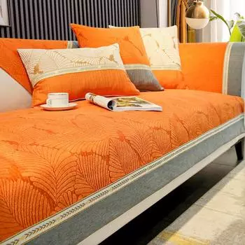 Универсальные чехлы для диванов из синели Four Seasons, диван-полотенце, противоскользящая подушка для гостиной, современная мебель, защитный чехол 70x70