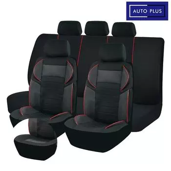 Универсальные чехлы для спортивных сидений AUTO PLUS, 5D дизайн, дышащая сетка, тканевые чехлы для автомобильных сидений BK, подушка, подходящая для большинства автомобилей, внедорожников