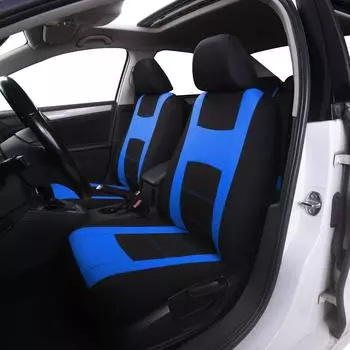 Универсальные чехлы на автомобильные сиденья, четырехсезонные чехлы из полиэстера общего назначения, экологически чистые five seats серый