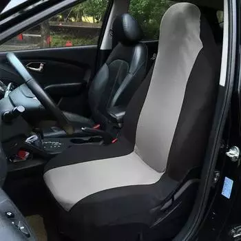 Универсальные чехлы на передние сиденья автомобиля Защитные чехлы на сиденья автомобиля Подушки Защитные чехлы для автомобильных сидений Автомобильные аксессуары для стайлинга чёрный