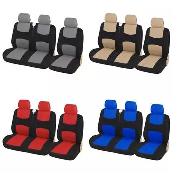 Универсальные чехлы на сиденья для легковых автомобилей, грузовиков и фургонов, подходят для всех моделей красный