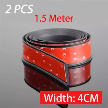 Универсальные черные расширители колесных арок для автомобиля с защитой бровей, 59”*1.57”