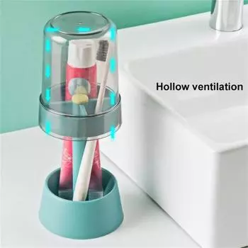 Универсальные держатели для зубных щеток 2 в 1, компактный полипропиленовый многофункциональный органайзер для хранения в ванной комнате для путешествий оранжевый