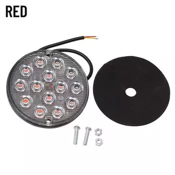 Универсальные детали, круглые светодиодные задние фонари, улучшенная видимость, 14 светодиодных круглых задних фонарей для автомобиля, грузовика, стоп-сигнала жёлтый