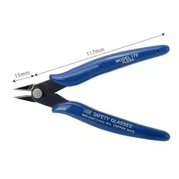 Универсальные диагональные плоскогубцы Плоскогубцы из углеродистой стали Кусачки для электропроводов Ножницы для резки боковых поверхностей Плоскогубцы для резки заподлицо Ручной инструмент синий