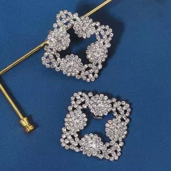 Универсальные европейские и американские свадебные клипсы для обуви со стразами в виде подсолнуха