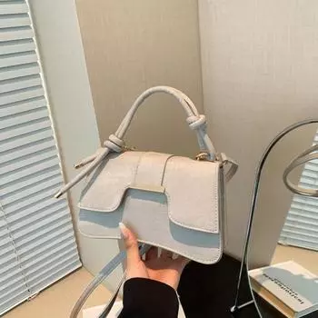 Универсальные фактурные сумки для женщин, простые однотонные сумки-мессенджеры на одно плечо, модный женский кошелек