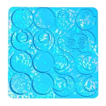 Универсальные хрустальные подвески в виде луны и подсолнуха, силиконовая форма, уникальные аксессуары и форма для изготовления поделок для энтузиастов DIY синий