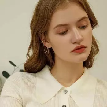 Универсальные клипсы-кисточки для ушей: Высококачественные серьги без проколов для женщин EH3067