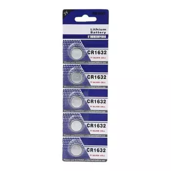 Универсальные кнопочные батарейки CR1632 Батарея-таблетка Батарея-таблетка для различных маломощных устройств Стабильное выходное напряжение 1