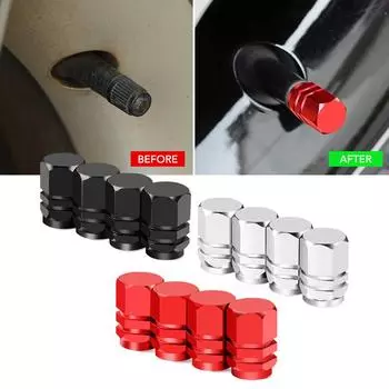 Универсальные колпачки клапанов для колес автомобиля и мотоцикла для Ford Focus 2 3 Fiesta Mondeo Kuga Citroen C4 C5 Skoda Octavia Rapid чёрный