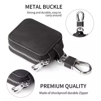 Универсальные кожаные защитные чехлы, пыленепроницаемые, водонепроницаемые, с защитой от падения и царапин, дорожный беспроводной чехол для наушников для Airpods 3/Pro/2 чёрный
