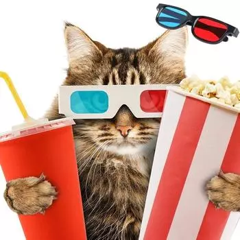 Универсальные красно-синие 3D-очки для размерной анаглифической киноигры