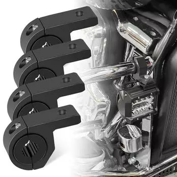Универсальные кронштейны для губчатого зажима для мотоцикла 19 мм-26 мм, вспомогательный комплект кронштейнов для светодиодных фонарей, аксессуары для крепления противотуманных фар