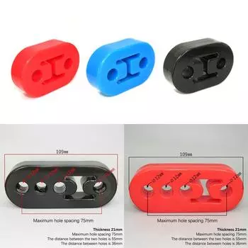 Универсальные кронштейны для крепления выхлопной трубы автомобиля, подвесной изолятор, полиуретановый кронштейн для подвесного вкладыша, 2 отверстия, 4 отверстия