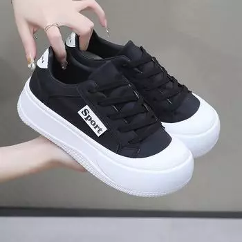 Универсальные маленькие белые туфли модные, простые и атмосферные женские туфли с низким верхом супермягкие верхняя одежда студенческие туфли дышащие, удобные 35 белый