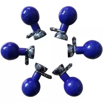 Универсальные металлические многофункциональные электроды ЭКГ с Ag-покрытием, провода кабеля ЭКГ, многоразовый присосочный шарик, идеально подходят для Din3.0/ Banana 4.0/ Snap/ Clip