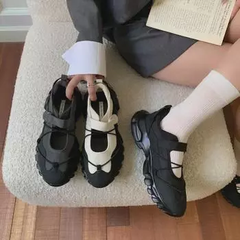 Универсальные мокасины с толстой подошвой из сетчатой ткани 2025 года: Дышащая спортивная повседневная обувь 36 серый