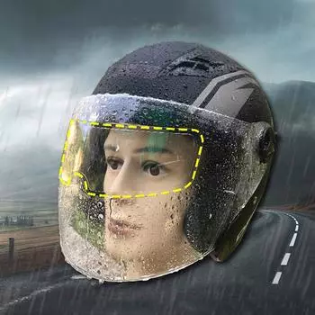 Универсальные мотоциклетные шлемы, противотуманная накладка на козырек, защитная пленка для линз шлема от УФ-дождя, аксессуары для мотоциклов