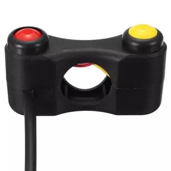 Универсальные мотоциклы, гоночные велосипеды, 22 мм, 7/8 дюйма, крепление на руль, 2-кнопочный переключатель красный