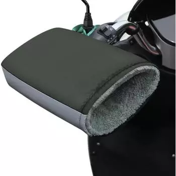 Универсальные муфты для руля мотоцикла Зимнее снаряжение Варежки Теплые перчатки Водонепроницаемые муфты для рук Рукавицы для руля для езды зелёный