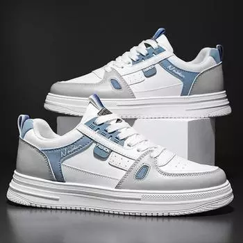 Универсальные мужские белые туфли Повседневная обувь Дышащие мужские кроссовки для сноуборда 2025 Новые мужские кроссовки Удобные мужские туфли на плоской подошве Tenis Hombres 39 белый