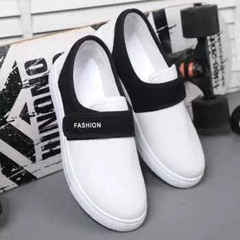 Универсальные мужские парусиновые туфли Низкие мужские повседневные туфли Удобные дышащие мужские туфли на плоской подошве Большие размеры 39-48 Обувь для мужчин Erkek Ayakkab 39 белый