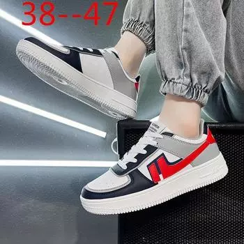 Универсальные мужские туфли большого размера 45, весна и лето, новые, Air Force One size 46 47, студенческие туфли 38, тонкие туфли aj board, мужские, молодежные 38