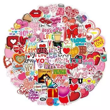 Универсальные наклейки на День святого Валентина, различные милые украшения своими руками