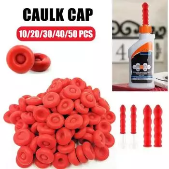 Универсальные насадки для пистолета для герметика, стеклянный клей, красные насадки, герметик, силиконовые насадки для герметизации, инструменты для строительства дома 10PCS