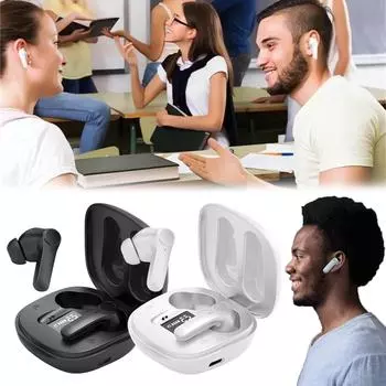 Универсальные наушники-переводчики - наушники-переводчики, 144 языка и акцента, двусторонние переводчики в режиме реального времени One Size белый