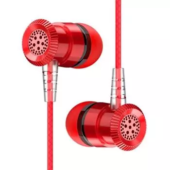 Универсальные наушники-вкладыши, проводные стереофонические наушники с шумоподавлением, музыкальные наушники чёрный