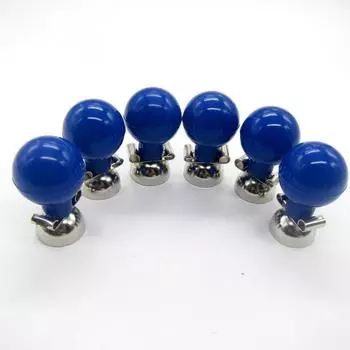 Универсальные никелированные металлические электроды для ЭКГ, аксессуары для проводов кабеля ЭКГ, шаровая присоска для электродов, идеально подходит для 3,0 DIN/4,0 банана(6 шт / комплект)