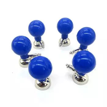 Универсальные никелированные металлические многофункциональные электроды для ЭКГ, многоразовый шарик для присоски электродов, идеально подходит для Din3.0/ Banana 4.0/ Snap/ Clip(6 шт / комплект)