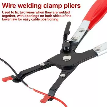 Универсальные паяльные клещи для автомобиля, плоскогубцы для пайки металлических проводов, зажим для сварки, удерживающий 2 провода, инструменты для ремонта и обслуживания автомобиля