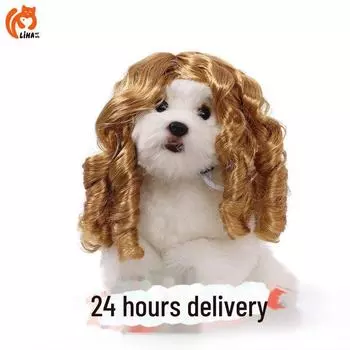 Универсальные парики для кошек и собак: Веселые, волнистые, кудрявые, ролевые аксессуары для волос Judge Head